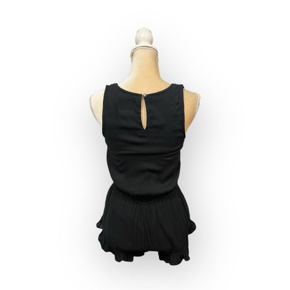 Gypsy By The Sea Black Lace Front Romper Size S Small - Picture 3 of 7